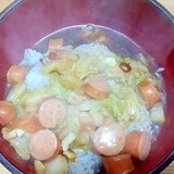 ウインナ白菜のあんかけ丼/ピリ甘